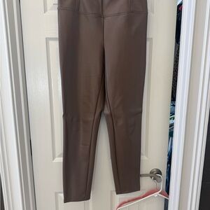 Studio mauve leather look Leggings